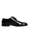 Dolce & Gabbana Black Calfskin Leather Derby Lace Up Formal Dress Men's Shoes -Lux Lair Store 6194103