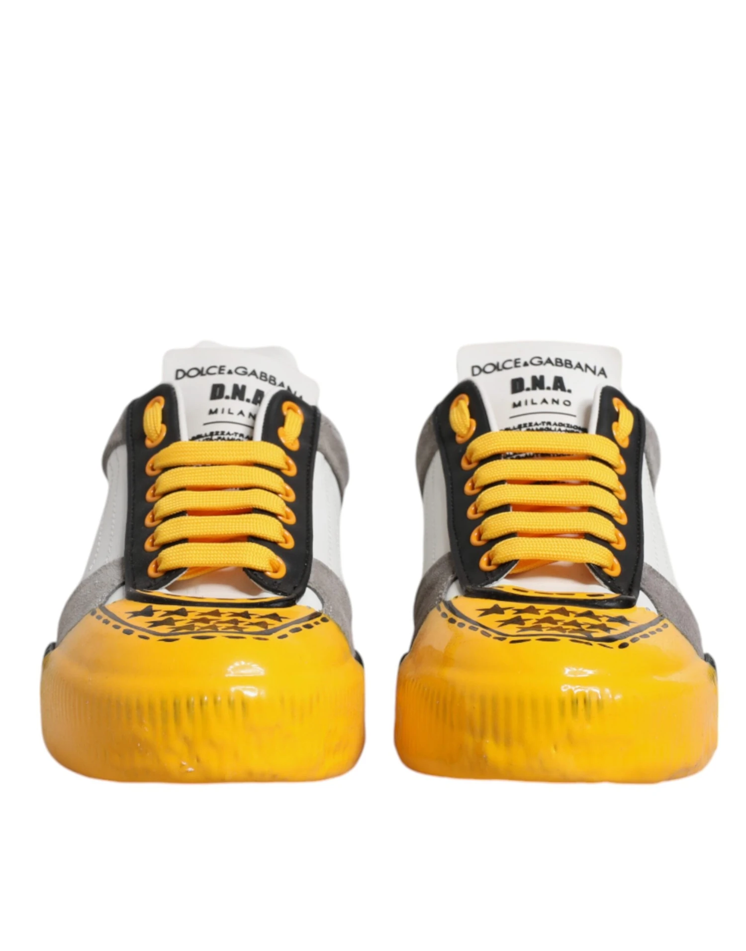 Dolce & Gabbana Multicolor Leather DNA Low Top Sneakers Men's Shoes 4 Dolce & Gabbana Multicolor Leather DNA Low Top Sneakers Men's Shoes - Image 2