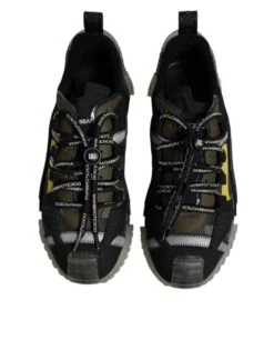 Dolce & Gabbana Black Green Camo NS1 Low Top Sneakers Men's Shoes -Lux Lair Store 6196800