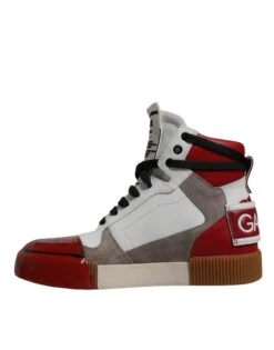 Dolce & Gabbana Multicolor Leather High Top Sneakers Men's Shoes -Lux Lair Store 6196989
