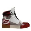 Dolce & Gabbana Multicolor Leather High Top Sneakers Men's Shoes -Lux Lair Store 6196990