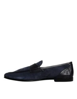 Dolce & Gabbana Blue Suede Leather Men's Loafer Moccasin Men's Shoes -Lux Lair Store 6197098