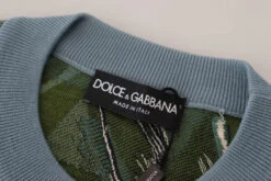Dolce & Gabbana Jungle Wool Silk Pullover Logo Men's Sweater -Lux Lair Store 6203427