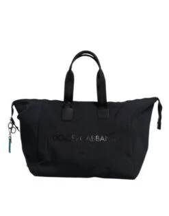 Dolce & Gabbana Black Canvas DG Logo Print Shopping Hand Tote Men's Bag (Pre-Owned)
