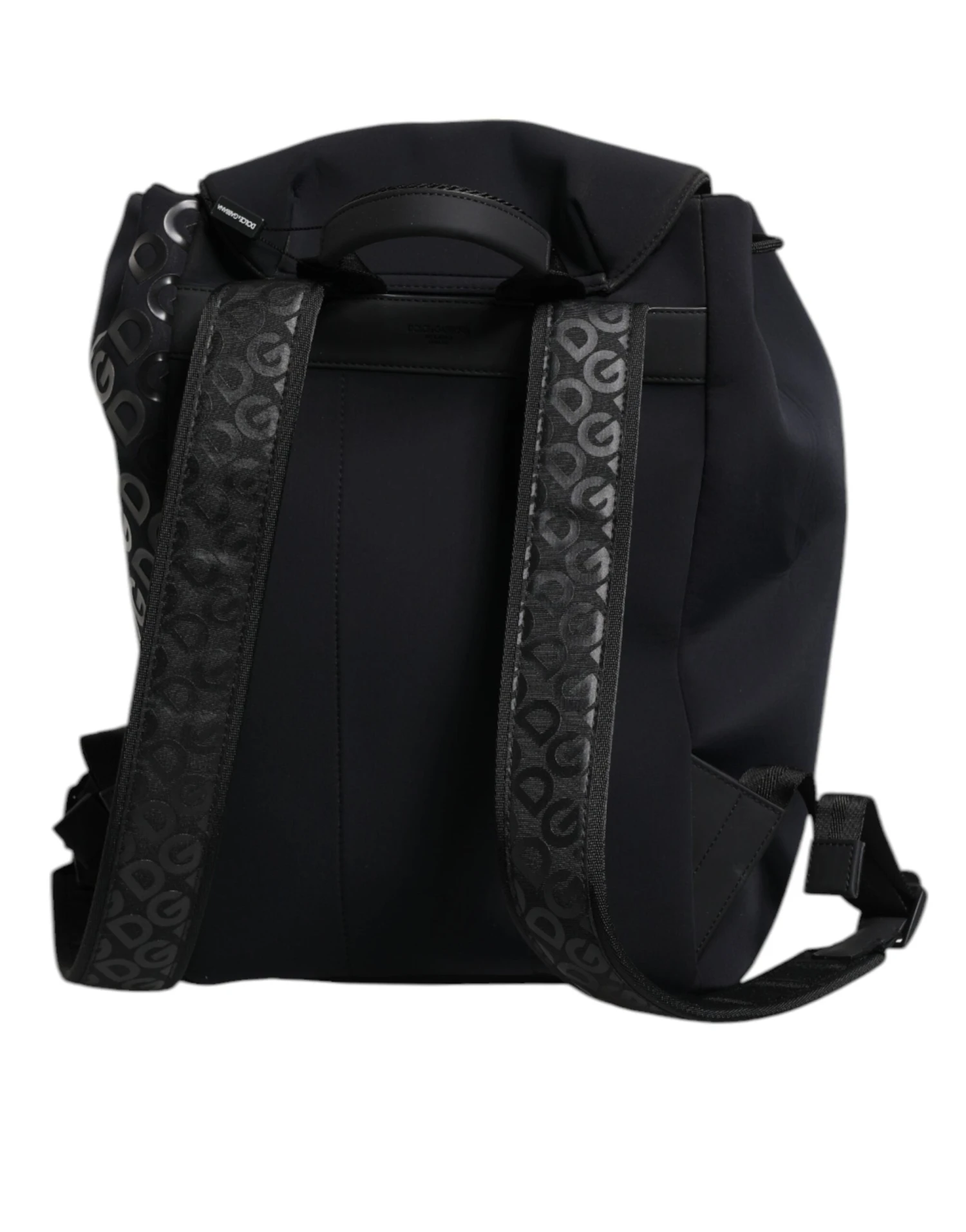 Dolce & Gabbana Black Neoprene Nylon DG Logo School Backpack Men's Bag 5 Dolce & Gabbana Black Neoprene Nylon DG Logo School Backpack Men's Bag - Image 3