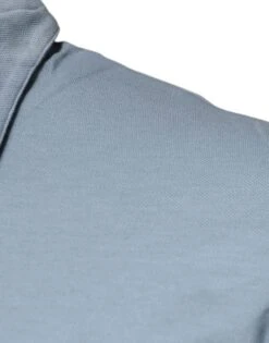 Dolce & Gabbana Blue Cotton Button Down Casual Men Polo Men's Shirt (Pre-Owned) 9 Dolce & Gabbana Blue Cotton Button Down Casual Men Polo Men's Shirt (Pre-Owned) -Lux Lair Store 6282770