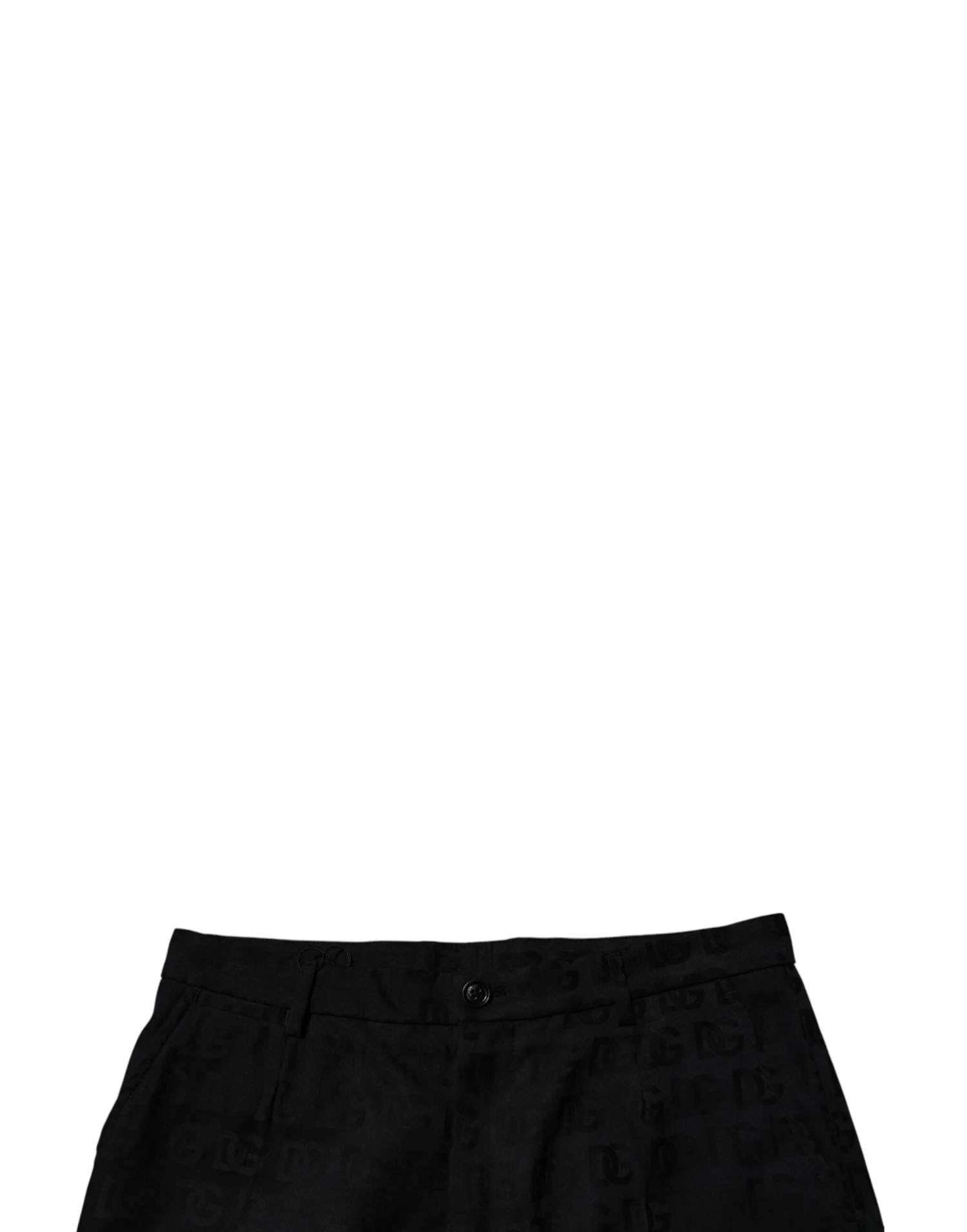 Dolce & Gabbana Black Cotton Casual Mid Waist Chino Men's Shorts 6 Dolce & Gabbana Black Cotton Casual Mid Waist Chino Men's Shorts - Image 4