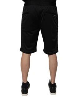 Dolce & Gabbana Black Polyester Mid Waist Men Bermuda Men's Shorts 8 Dolce & Gabbana Black Polyester Mid Waist Men Bermuda Men's Shorts -Lux Lair Store 6354248