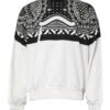 Dolce & Gabbana White Black Printed Cotton Sweatshirt Men's Sweater (Pre-Owned) 1 Dolce & Gabbana White Black Printed Cotton Sweatshirt Men's Sweater (Pre-Owned) -Lux Lair Store 6354527