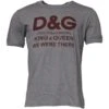 Dolce & Gabbana Gray Logo Print Cotton Crew Neck Men Men's T-shirt 2 Dolce & Gabbana Gray Logo Print Cotton Crew Neck Men Men's T-shirt -Lux Lair Store 6354956