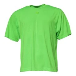 Dolce & Gabbana Green Logo Polyester Crew Neck Men's T-shirt