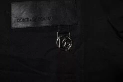 Dolce & Gabbana Black Logo Patch Cotton Crew Neck Men's T-shirt -Lux Lair Store 6356445