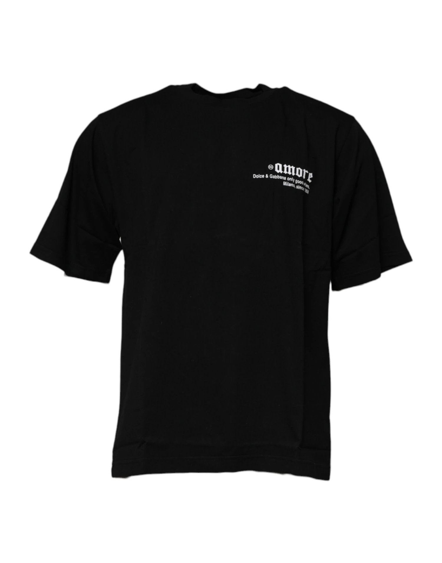 Dolce & Gabbana Black Amore Leopard Cotton Crew Neck Men's T-shirt 3 Dolce & Gabbana Black Amore Leopard Cotton Crew Neck Men's T-shirt