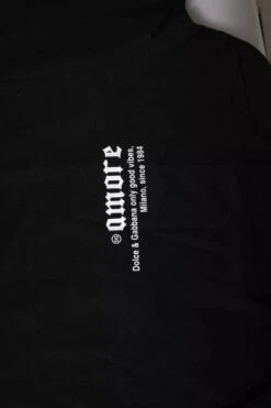 Dolce & Gabbana Black Amore Leopard Cotton Crew Neck Men's T-shirt 11 Dolce & Gabbana Black Amore Leopard Cotton Crew Neck Men's T-shirt -Lux Lair Store 6356516