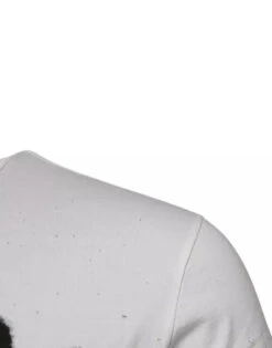 Dolce & Gabbana White Graphic Print Cotton Crew Neck Men's T-shirt 11 Dolce & Gabbana White Graphic Print Cotton Crew Neck Men's T-shirt -Lux Lair Store 6356546