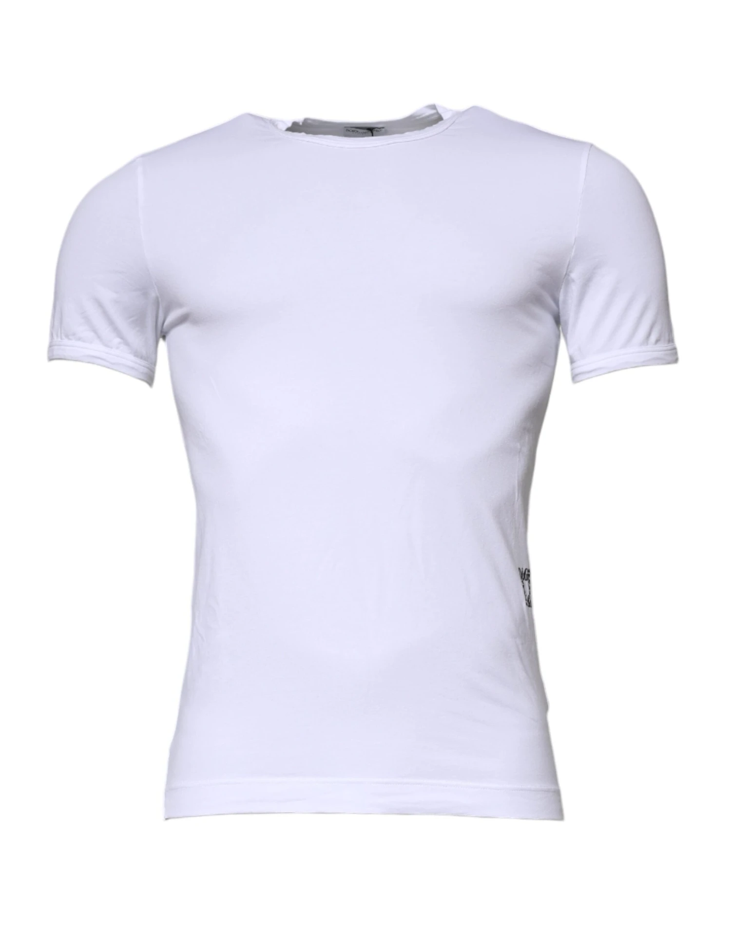 Dolce & Gabbana White Cotton Stretch Crewneck Underwear Men's T-shirt 3 Dolce & Gabbana White Cotton Stretch Crewneck Underwear Men's T-shirt