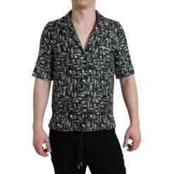 Dolce & Gabbana Black Silk Men's T-Shirt