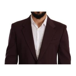 Dolce & Gabbana Purple Cotton Men's Blazer -Lux Lair Store 6360742