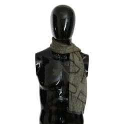 Ferre Green Wool Men's Scarf