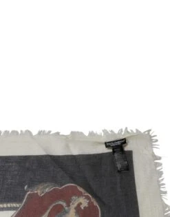 Dolce & Gabbana Multicolor Printed Cashmere Foulard Men's Scarf (Pre-Owned) -Lux Lair Store 6433377