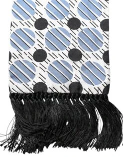 Dolce & Gabbana White Blue Polka Dotted Silk Skinny Men's Scarf (Pre-Owned) 9 Dolce & Gabbana White Blue Polka Dotted Silk Skinny Men's Scarf (Pre-Owned) -Lux Lair Store 6433800