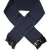 Dolce & Gabbana Dark Blue Fantasy Fringes Neck Wrap Men's Scarf -Lux Lair Store 6434680