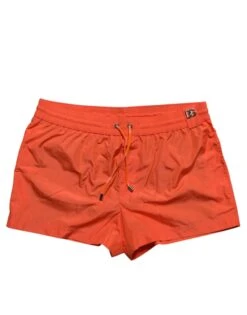 Dolce & Gabbana Orange Polyester Beachwear Shorts 2Pc Men's Swimwear