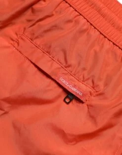 Dolce & Gabbana Orange Polyester Beachwear Shorts 2Pc Men's Swimwear -Lux Lair Store 6467667