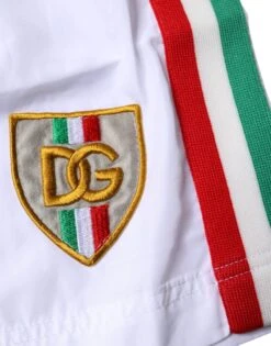 Dolce & Gabbana White Stripes Beachwear Shorts 2 Pc Men's Swimwear (Pre-Owned) -Lux Lair Store 6467726