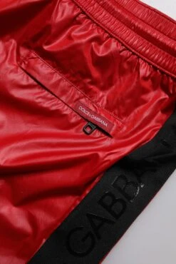 Dolce & Gabbana Red Polyester Beachwear Shorts 2Pc Men's Swimwear 9 Dolce & Gabbana Red Polyester Beachwear Shorts 2Pc Men's Swimwear -Lux Lair Store 6468128
