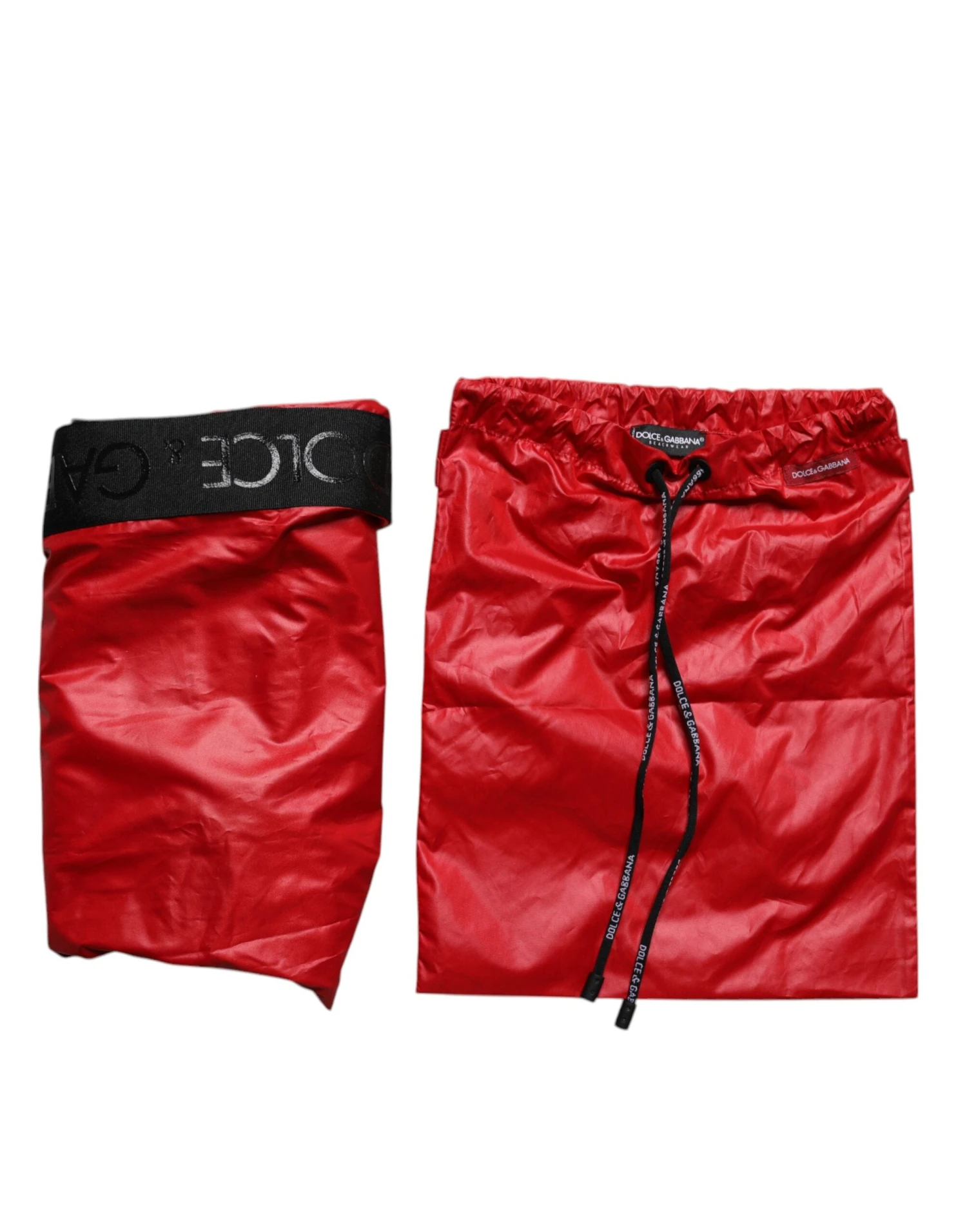 Dolce & Gabbana Red Polyester Beachwear Shorts 2Pc Men's Swimwear 7 Dolce & Gabbana Red Polyester Beachwear Shorts 2Pc Men's Swimwear - Image 5