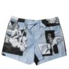 Dolce & Gabbana Blue Statue Print Cotton Mens Men's Shorts