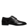 Dolce & Gabbana Black Embroidered Classic Leather Derby Dress Men's Shoes 2 Dolce & Gabbana Black Embroidered Classic Leather Derby Dress Men's Shoes -Lux Lair Store 6479030