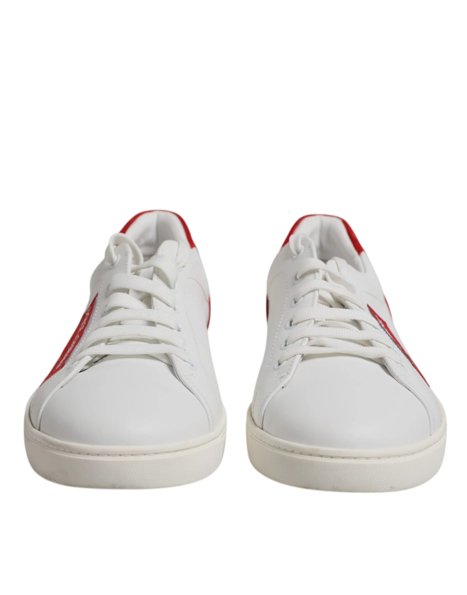 Dolce & Gabbana White Suede Leather Low Top Sneakers Men's Shoes (Pre-Owned) 4 Dolce & Gabbana White Suede Leather Low Top Sneakers Men's Shoes (Pre-Owned) - Image 2
