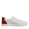 Dolce & Gabbana White Suede Leather Low Top Sneakers Men's Shoes (Pre-Owned) 1 Dolce & Gabbana White Suede Leather Low Top Sneakers Men's Shoes (Pre-Owned) -Lux Lair Store 6479252