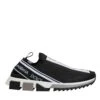 Dolce & Gabbana Black White Slip On Sorrento Sneakers Men's Shoes -Lux Lair Store 6479315