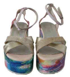EBARRITO Multicolor Leather Ankle Strap Wedge Heel Sandals Women's Shoes (Pre-Owned) 12 EBARRITO Multicolor Leather Ankle Strap Wedge Heel Sandals Women's Shoes (Pre-Owned) -Lux Lair Store 6498029