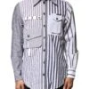 Dolce & Gabbana Multicolor Striped Button Down Casual Men's Shirt (Pre-Owned) 1 Dolce & Gabbana Multicolor Striped Button Down Casual Men's Shirt (Pre-Owned) -Lux Lair Store 6499393