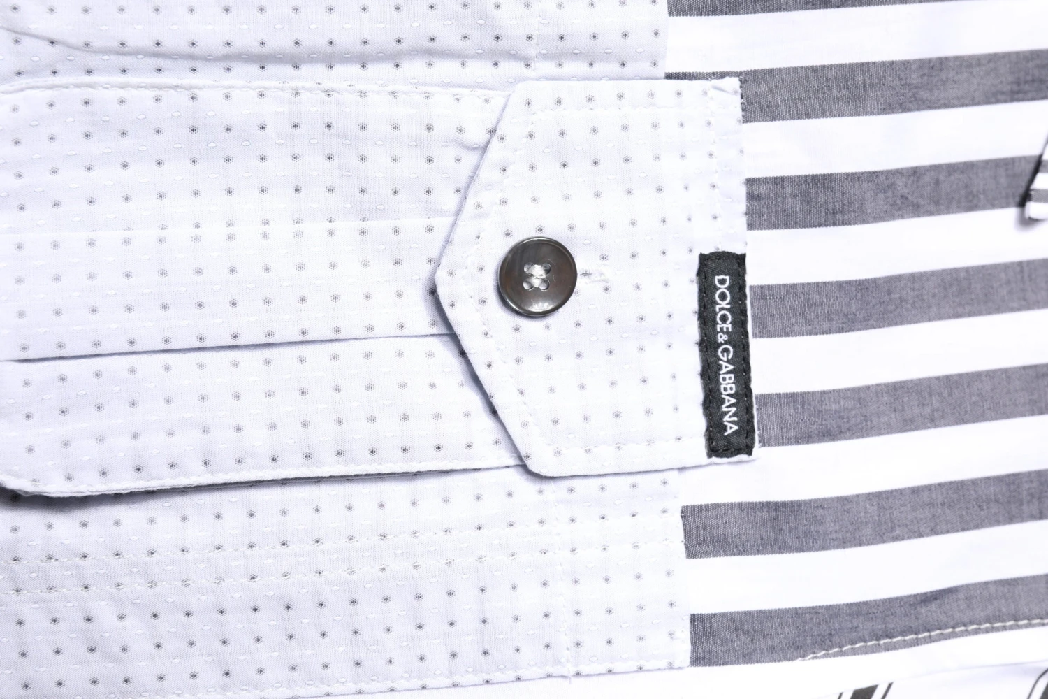 Dolce & Gabbana Multicolor Striped Button Down Casual Men's Shirt (Pre-Owned) 7 Dolce & Gabbana Multicolor Striped Button Down Casual Men's Shirt (Pre-Owned) - Image 5