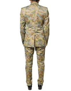 Dolce & Gabbana Multicolor Camouflage SICILIA 3 Piece Men's Suit 9 Dolce & Gabbana Multicolor Camouflage SICILIA 3 Piece Men's Suit -Lux Lair Store 6499483
