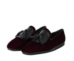 Salvatore Ferragamo Men's Dark Red Finnegan Velvet Tassel Loafer 656327 -Lux Lair Store 656327 finnegan 11 20m 3