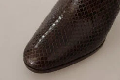 Dolce & Gabbana Brown Exotic Leather Heels High Boots Women's Shoes (Pre-Owned) 11 Dolce & Gabbana Brown Exotic Leather Heels High Boots Women's Shoes (Pre-Owned) -Lux Lair Store 6644956