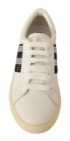 Marc Jacobs White Leather Crystal Embellished Sneakers Women's Shoes (Pre-Owned) 10 Marc Jacobs White Leather Crystal Embellished Sneakers Women's Shoes (Pre-Owned) -Lux Lair Store 6645592