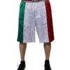 Dolce & Gabbana Multicolor Italia Polyester Bermuda Men's Shorts (Pre-Owned)
