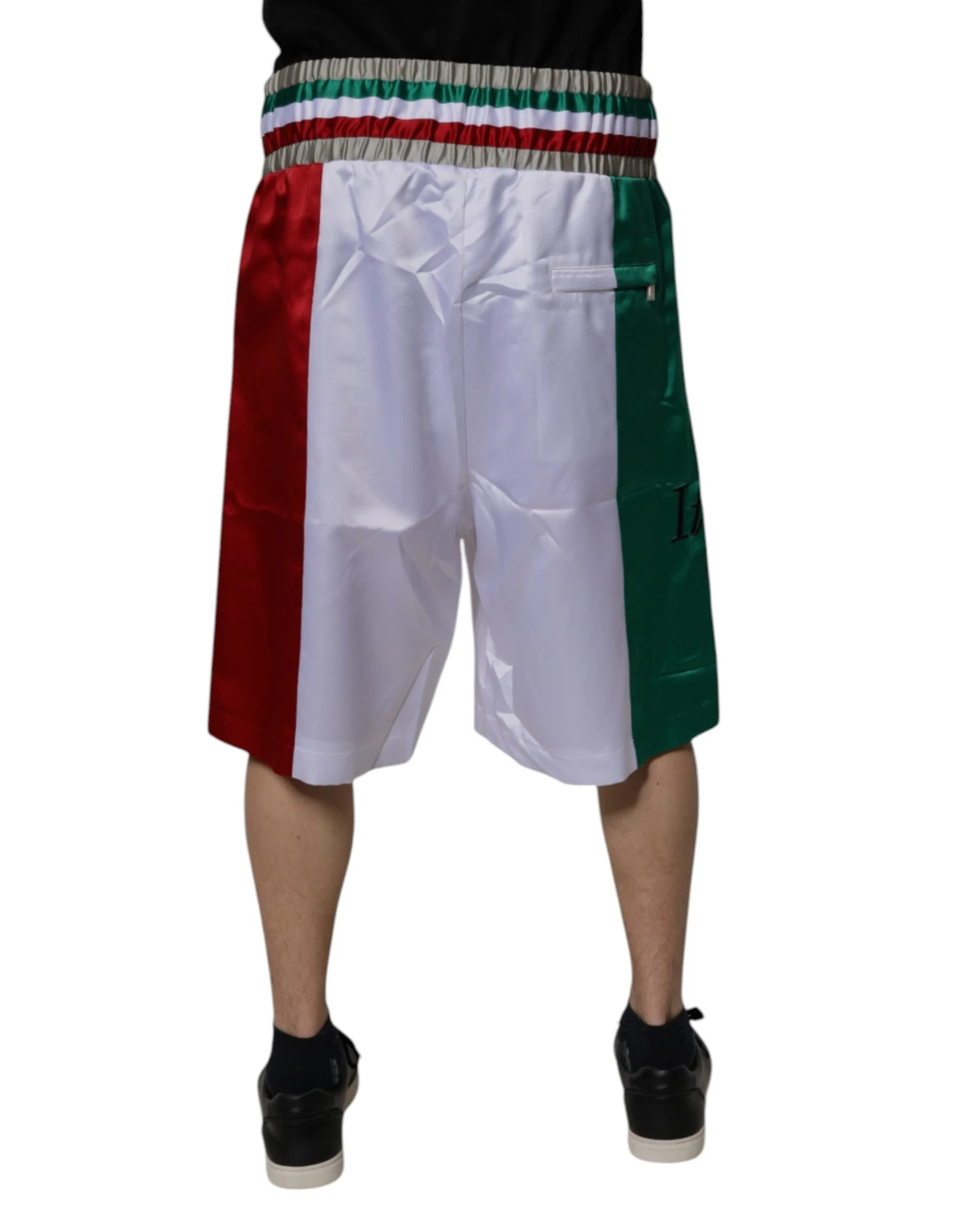 Dolce & Gabbana Multicolor Italia Polyester Bermuda Men's Shorts (Pre-Owned) 5 Dolce & Gabbana Multicolor Italia Polyester Bermuda Men's Shorts (Pre-Owned) - Image 3
