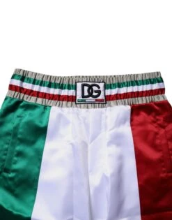 Dolce & Gabbana Multicolor Italia Polyester Bermuda Men's Shorts (Pre-Owned) 10 Dolce & Gabbana Multicolor Italia Polyester Bermuda Men's Shorts (Pre-Owned) -Lux Lair Store 6666049