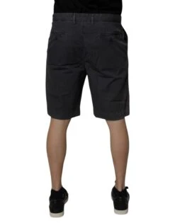Dolce & Gabbana Dark Gray Cotton Mid Waist Men Bermuda Men's Shorts (Pre-Owned) 9 Dolce & Gabbana Dark Gray Cotton Mid Waist Men Bermuda Men's Shorts (Pre-Owned) -Lux Lair Store 6666100
