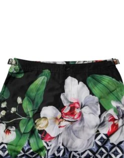 Dolce & Gabbana Multicolor Floral Polyester Men Bermuda Men's Shorts -Lux Lair Store 6666114
