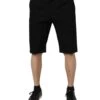 Dolce & Gabbana Black Cotton Stretch Mid Waist Bermuda Men's Shorts 1 Dolce & Gabbana Black Cotton Stretch Mid Waist Bermuda Men's Shorts -Lux Lair Store 6667996