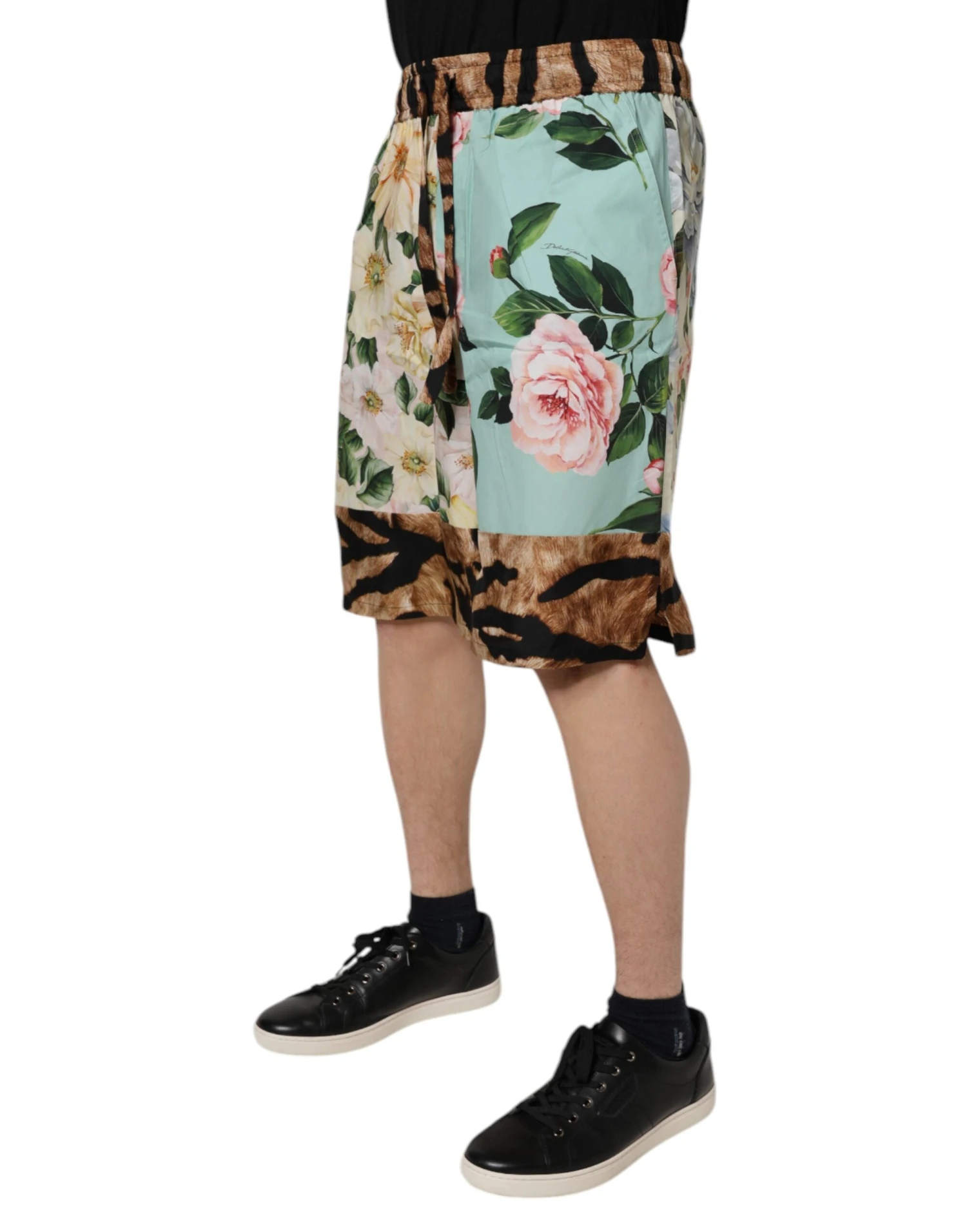 Dolce & Gabbana Multicolor Floral Print Men Bermuda Men's Shorts 4 Dolce & Gabbana Multicolor Floral Print Men Bermuda Men's Shorts - Image 2